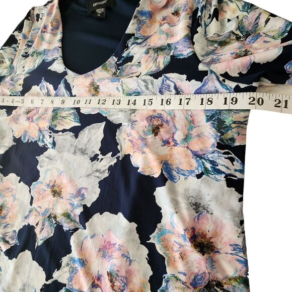 Karen Kane Floral Bell Sleeve Mini Shift Dress Women Size XL - Picture 6 of 7